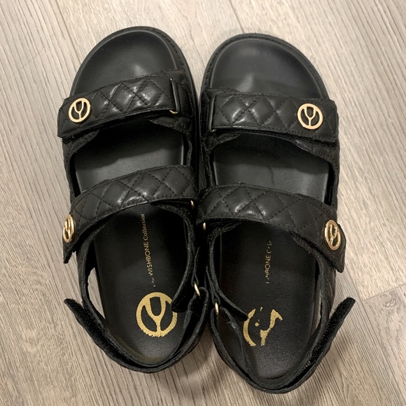 Shoes - Genuine Leather Wishbone Sandals